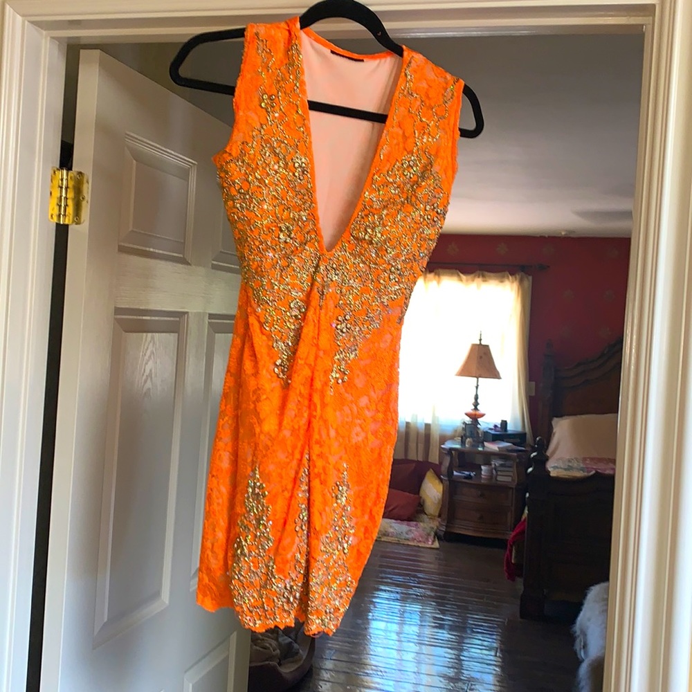 Holt Miami lace party dress